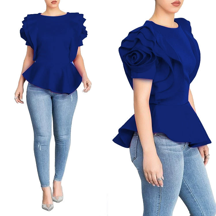New Style Bandage Crop Top Girl Club Shirt Sexy Woman Blouse