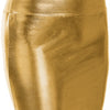 Autumn and Winter Mid-Length Imitation Leather Bronzing plus Size Skirt