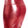Autumn and Winter Mid-Length Imitation Leather Bronzing plus Size Skirt