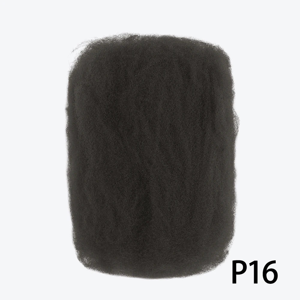 For Junky Curl Afro kinky Curly Synthetic Braiding Hair Extensions For DIY Good Omens 50g/pcs For Dreadlocks Twist Braids Hair