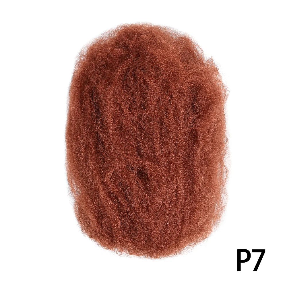 For Junky Curl Afro kinky Curly Synthetic Braiding Hair Extensions For DIY Good Omens 50g/pcs For Dreadlocks Twist Braids Hair
