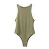 summer solid sexy bodycon women bodysuits female 8 color green slim casual  bodysuit chic lady club short playsuits femme