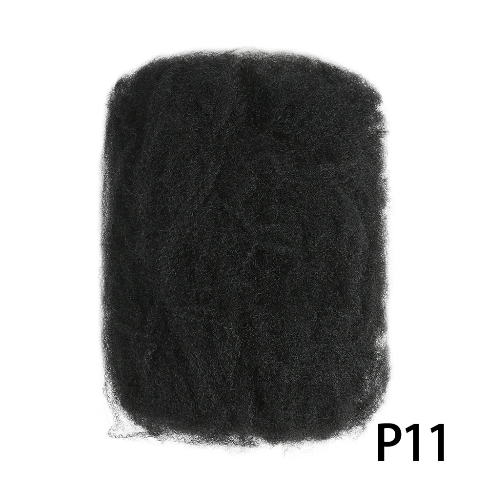 For Junky Curl Afro kinky Curly Synthetic Braiding Hair Extensions For DIY Good Omens 50g/pcs For Dreadlocks Twist Braids Hair