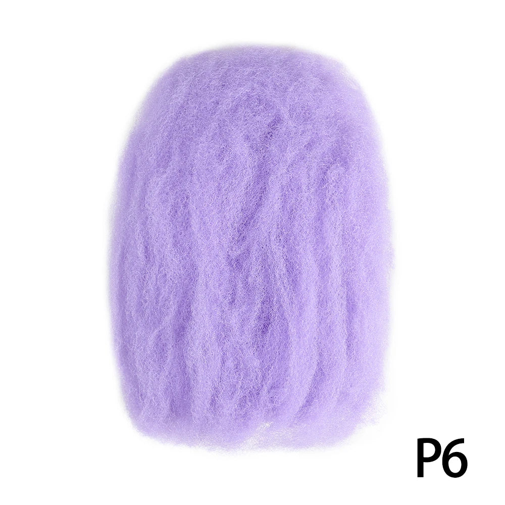 For Junky Curl Afro kinky Curly Synthetic Braiding Hair Extensions For DIY Good Omens 50g/pcs For Dreadlocks Twist Braids Hair