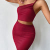 Women's Dresses Solid Sexy Backless One Shoulder Bodycon Dress