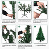 Artificial PVC Christmas Tree with Snow Pine Cones and LED Lights for Christmas Home Decoration Christmas Tree - MAGUSTA BEAUTY