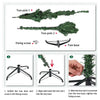 Artificial PVC Christmas Tree with Snow Pine Cones and LED Lights for Christmas Home Decoration Christmas Tree - MAGUSTA BEAUTY