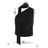 Backless Sexy Off Shoulder Halter Tank Tops Women Vintage Sleeveless Crop Top Y2K Clothes Club Female Casual Summer - MAGUSTA BEAUTY