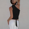 Backless Sexy Off Shoulder Halter Tank Tops Women Vintage Sleeveless Crop Top Y2K Clothes Club Female Casual Summer - MAGUSTA BEAUTY