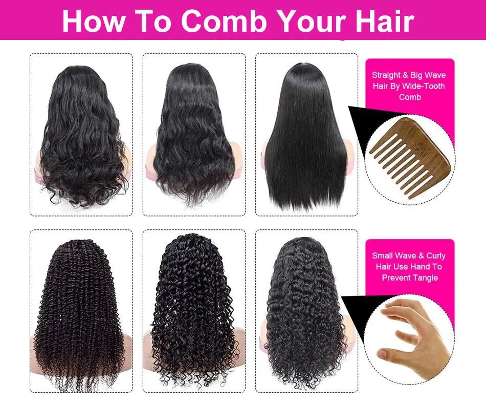 Brazilian 100% Human Deep Curly Bob Hair Wigs Natural Black Color Deep Wave HD Lace Front Part 13x4 Transparent Lace Wigs - MAGUSTA BEAUTY