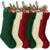 Christmas Stockings For Kids Large Size Cable Knit Stocking Christmas Decorations For Family Party - MAGUSTA BEAUTY