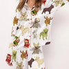Christmas Tree Long Sleeve Women's Pajamas Set Fashionable Casual Comfortable 3D Printed Casual Y2K Women's Pajama Set 2025 - MAGUSTA BEAUTY