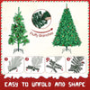 Classic Pine Tree 7FT/8FT Pre - Artificial Christmas Tree, with Metal Hinges 1000 PVC Branches Artificial Xmas Tree Home Decor - MAGUSTA BEAUTY