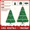 Classic Pine Tree 7FT/8FT Pre - Artificial Christmas Tree, with Metal Hinges 1000 PVC Branches Artificial Xmas Tree Home Decor - MAGUSTA BEAUTY