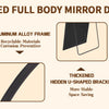 Arched Full Length Mirror, 71"x26" Full Body Floor Mirror Standing Hanging or Leaning Wall, Full Body Mirror with Stand