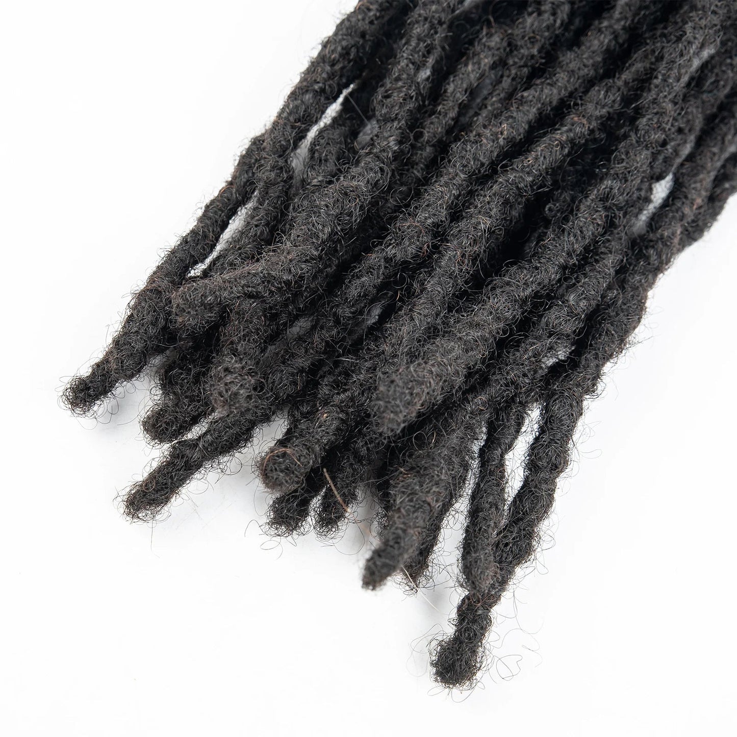 Dreadlock Extension Human Hair 0.6cm Thickness 8 Inch Full Handmade Permanent Locs Can Be Dyed and Bleached for Women Men - MAGUSTA BEAUTY