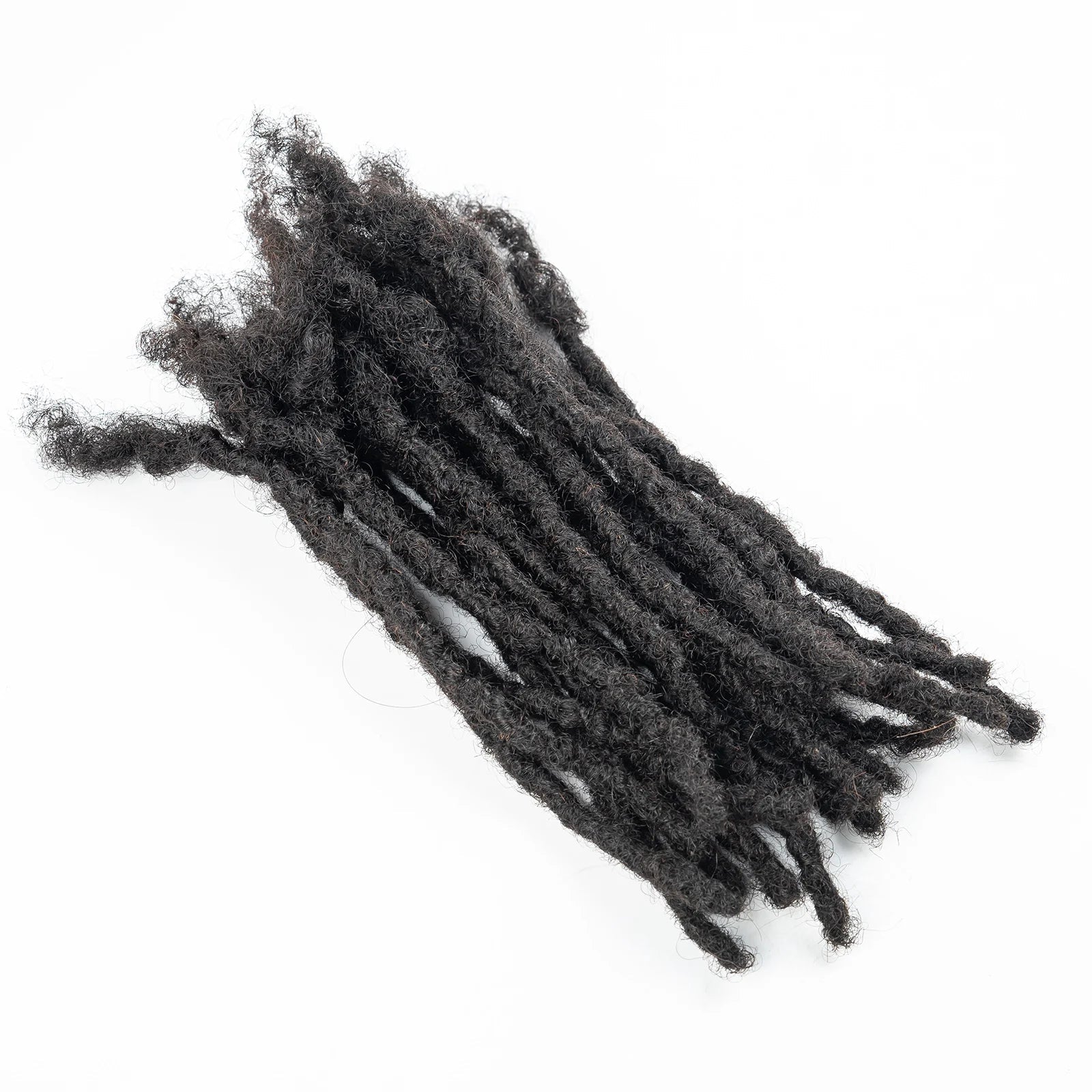 Dreadlock Extension Human Hair 0.6cm Thickness 8 Inch Full Handmade Permanent Locs Can Be Dyed and Bleached for Women Men - MAGUSTA BEAUTY