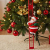 Electric Climbing Ladder Santa Claus Doll with Music, Christmas Tree Hanging Decorations, Christmas Decoration, Kids Xmas Gifts - MAGUSTA BEAUTY