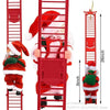 Electric Climbing Santa, Musical Christmas Decoration, Fun Holiday Ladder Toys for Home, Tree, Fireplace, Unique Festive Decor - MAGUSTA BEAUTY