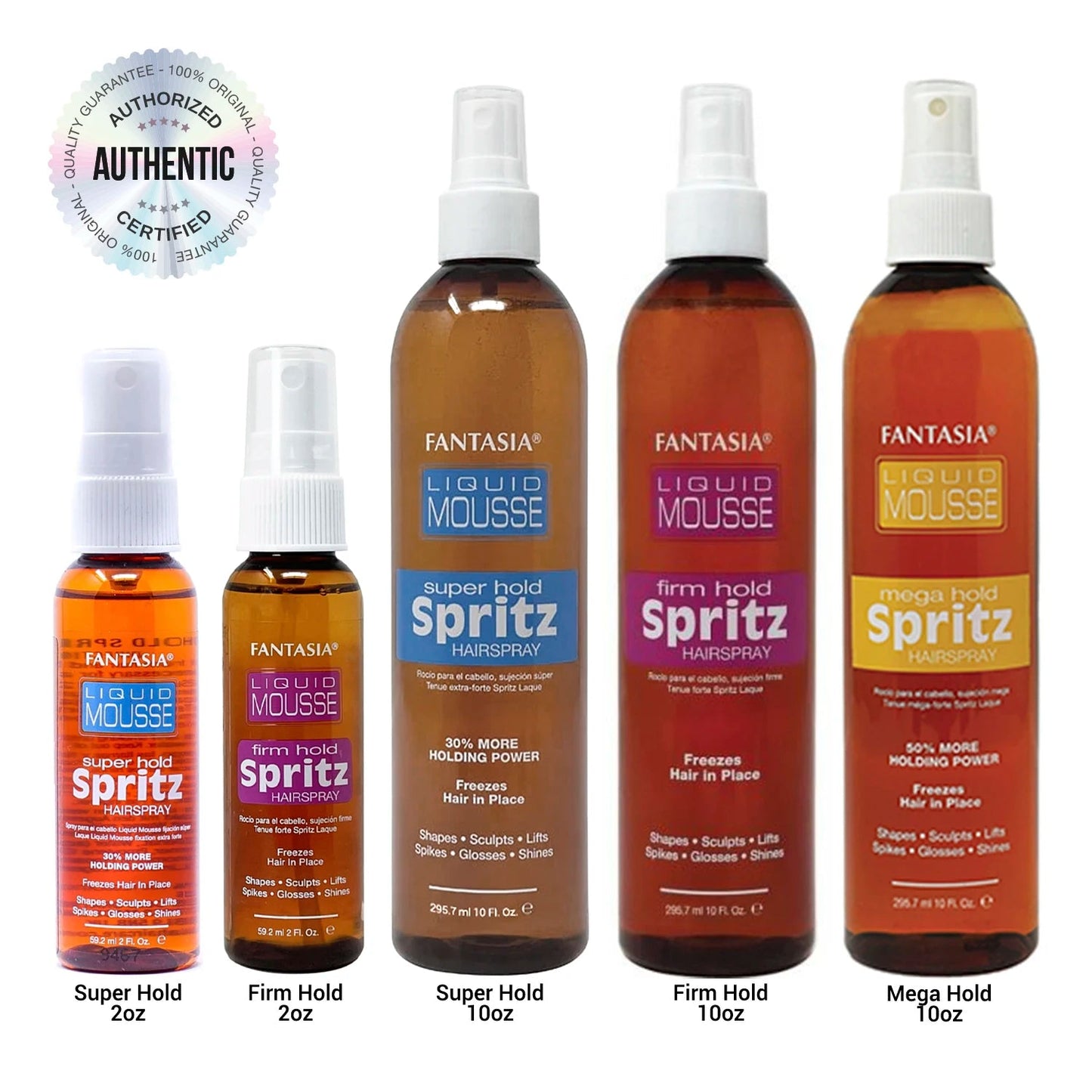 Fantasia Liquid Mousse Spritz - Strong Hold, Fast Drying, Long-Lasting Style, Perfect for All Hair Types - MAGUSTA BEAUTY