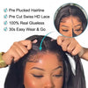 Glueless Wigs Human Hair Ready To Wear Bone Straight Human Hair Wigs 30 Inch Pre Cut 4X4 5X5 Hd Lace Closure Wig 100% Human Hair - MAGUSTA BEAUTY