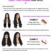 Half Wig Human Hair Wigs 200% Half Wig Kinky Curly Human Hair Wigs 3 In 1 Invisible Hairline Wear Go With Drawstring Seamless - MAGUSTA BEAUTY