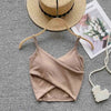  Irregular Casual Sport Camisole Women Strap Design Solid Fashion 2023 Y2K Elegant Ladies Chic Slim Tank Tops - MAGUSTA BEAUTY
