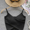  Irregular Casual Sport Camisole Women Strap Design Solid Fashion 2023 Y2K Elegant Ladies Chic Slim Tank Tops - MAGUSTA BEAUTY