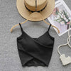  Irregular Casual Sport Camisole Women Strap Design Solid Fashion 2023 Y2K Elegant Ladies Chic Slim Tank Tops - MAGUSTA BEAUTY