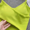  Irregular Casual Sport Camisole Women Strap Design Solid Fashion 2023 Y2K Elegant Ladies Chic Slim Tank Tops - MAGUSTA BEAUTY