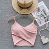  Irregular Casual Sport Camisole Women Strap Design Solid Fashion 2023 Y2K Elegant Ladies Chic Slim Tank Tops - MAGUSTA BEAUTY