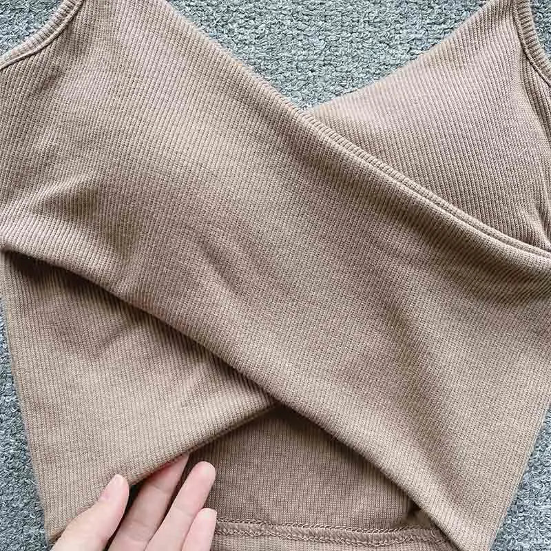  Irregular Casual Sport Camisole Women Strap Design Solid Fashion 2025 Y2K Elegant Ladies Chic Slim Tank Tops - MAGUSTA BEAUTY