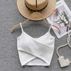  Irregular Casual Sport Camisole Women Strap Design Solid Fashion 2025 Y2K Elegant Ladies Chic Slim Tank Tops - MAGUSTA BEAUTY