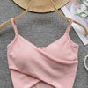  Irregular Casual Sport Camisole Women Strap Design Solid Fashion 2025 Y2K Elegant Ladies Chic Slim Tank Tops - MAGUSTA BEAUTY