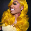 Light Yellow 613 13x6 HD Lace Frontal Wig Human Hair Body Wave Transparent Lace Wig 613 Colored Human Hair Wigs 200% For Women - MAGUSTA BEAUTY
