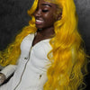 Light Yellow 613 13x6 HD Lace Frontal Wig Human Hair Body Wave Transparent Lace Wig 613 Colored Human Hair Wigs 200% For Women - MAGUSTA BEAUTY