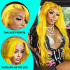 Light Yellow 613 13x6 HD Lace Frontal Wig Human Hair Body Wave Transparent Lace Wig 613 Colored Human Hair Wigs 200% For Women - MAGUSTA BEAUTY