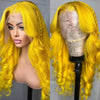 Light Yellow 613 13x6 HD Lace Frontal Wig Human Hair Body Wave Transparent Lace Wig 613 Colored Human Hair Wigs 200% For Women - MAGUSTA BEAUTY