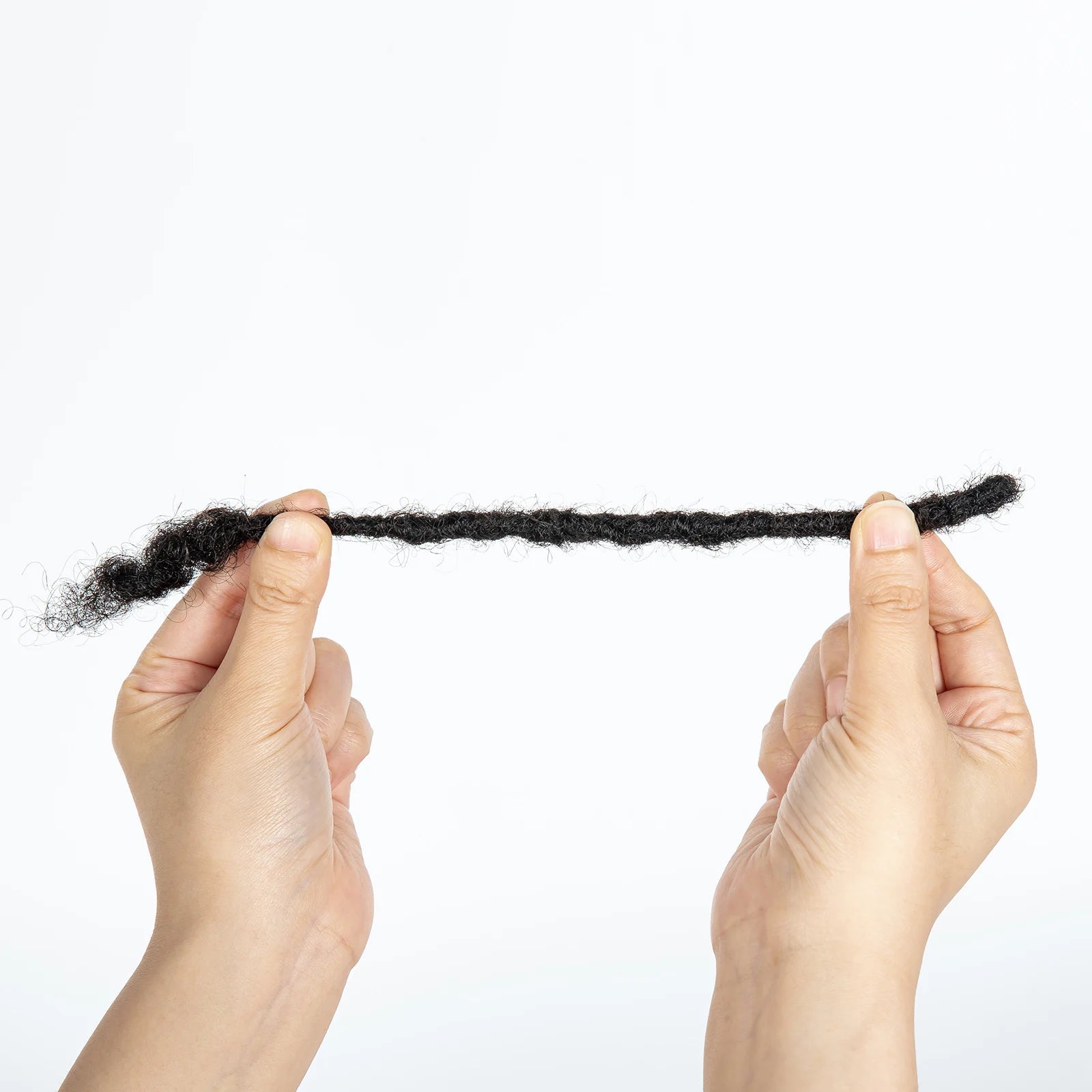 Loc Extension Human Hair 0.6cm Width 8inch 50 Strands Handmade Dreadlock Inter Extension Human Hair for Women/Men/Kids - MAGUSTA BEAUTY