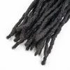 Loc Extension Human Hair 0.6cm Width 8inch 50 Strands Handmade Dreadlock Inter Extension Human Hair for Women/Men/Kids - MAGUSTA BEAUTY