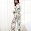 Matching Christmas Pajamas Set for Family Festive Tree Print Sleepwear for Mommy and Me Matching Tops and Pants for a Cozy - MAGUSTA BEAUTY