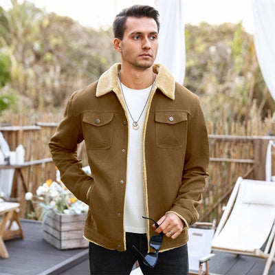 Men's Jackets Winter Warm Waterproof Fleece Lined High Quality Multi - color Coat Comfortable Casual Outerwear US Size - MAGUSTA BEAUTY