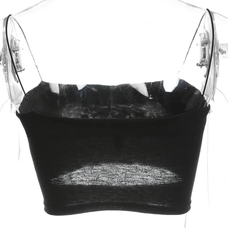 New Fashion Hot Sexy Women Summer Sexy Casual Sleeveless Cut - Out Short Tee Shirt Crop Top Vest Strap Tank Top Blouse - MAGUSTA BEAUTY