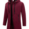 New Streetwear Men's Long Sleeve Sweatshirts for Men Zipper Hooded Oversize Winter Warm Jacket Coat Outdoor Tracksuit Men - MAGUSTA BEAUTY
