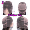 Ombre Pink Rosemary Colored Human Hair Body Wavy Glueless 13x4 Lace Front Wigs 613 Made Pre Plucked 180% Density Full Lace Wigs - MAGUSTA BEAUTY