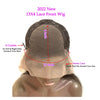 Ombre Pink Rosemary Colored Human Hair Body Wavy Glueless 13x4 Lace Front Wigs 613 Made Pre Plucked 180% Density Full Lace Wigs - MAGUSTA BEAUTY