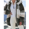 Oversized Jacket for Women Coat 2025 Autumn Winter Warm Plush Pocket Hooded Streetwear Loose Lady Zipper Cashmere Outerwear Coat - MAGUSTA BEAUTY