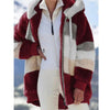Oversized Jacket for Women Coat 2025 Autumn Winter Warm Plush Pocket Hooded Streetwear Loose Lady Zipper Cashmere Outerwear Coat - MAGUSTA BEAUTY