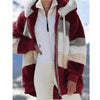 Oversized Jacket for Women Coat 2025 Autumn Winter Warm Plush Pocket Hooded Streetwear Loose Lady Zipper Cashmere Outerwear Coat - MAGUSTA BEAUTY
