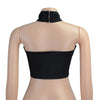 Sexy Cross Halter Corset Tank Tops Y2K Fashion Black Hollow Out Camis Women Tube Tops Backless Slim Crop Top 2024 Woman Clothing - MAGUSTA BEAUTY